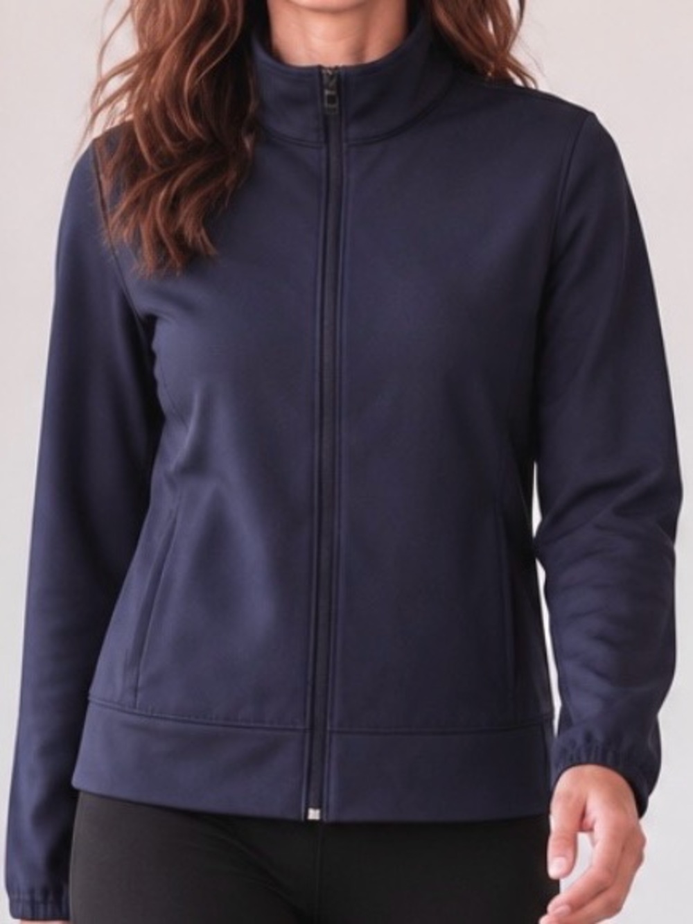 Lululemon Womens Front Zip Vented Back Workout Jacket, Dark Purple, Size 6